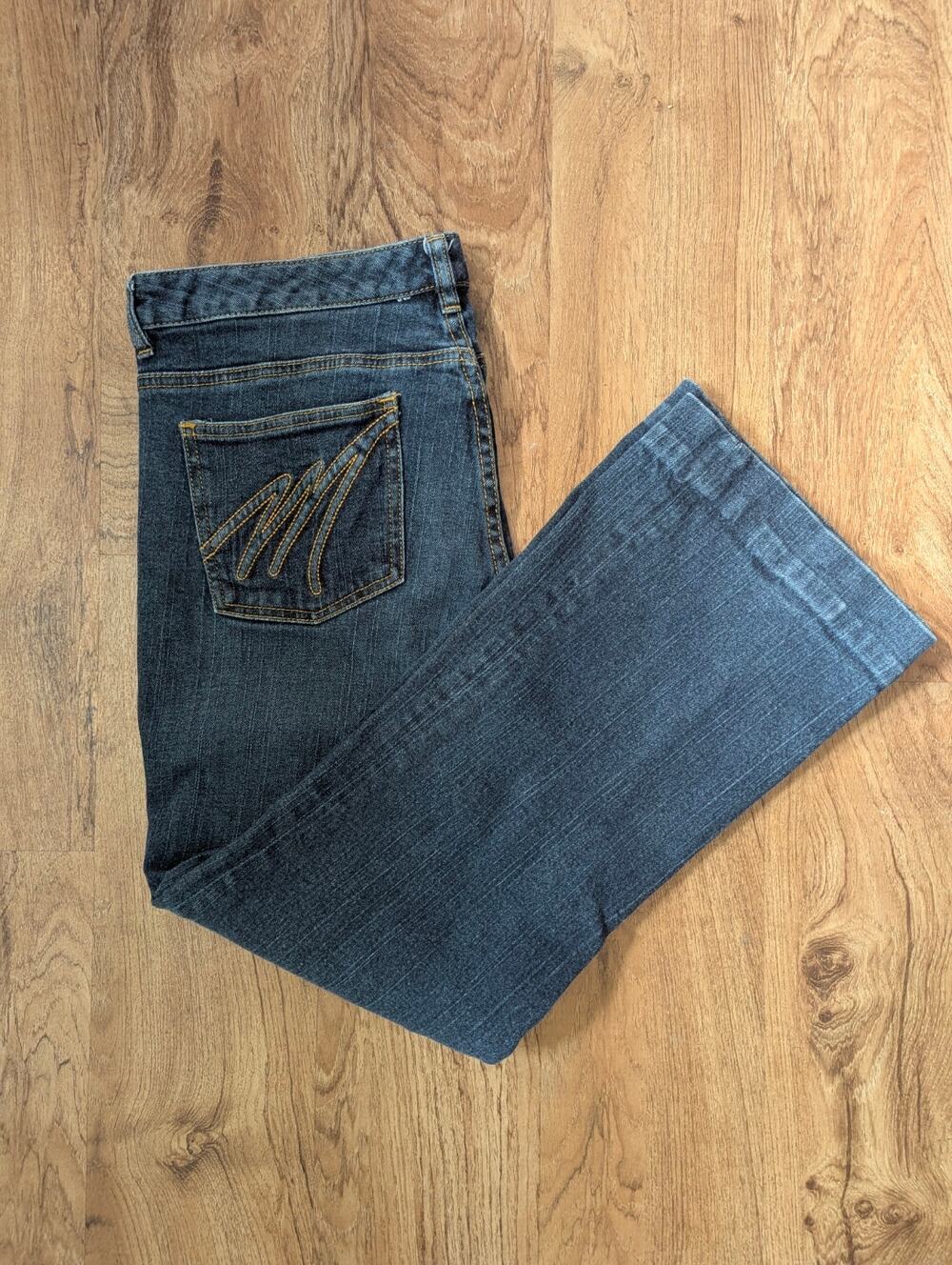 Michael Kors Dark Wash Straight-Leg Jeans – Size 10 Stretch Denim